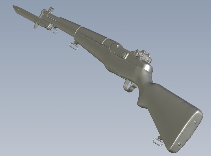 1/22.5 scale Springfield M-1 Garand & bayonet x 1 3d printed 