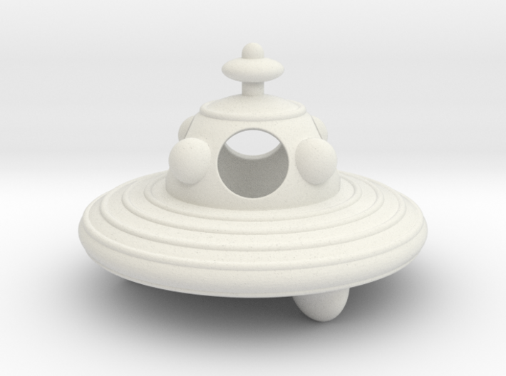 UFO hollow body 4cm diameter 3d printed 