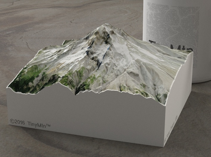 Mt. Hood, Oregon, USA, 1:50000 Explorer 3d printed 