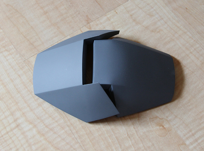Iron Man Handshield Armor (one hand) 3d printed Actual 3D Print in Strong &amp; Flexible Plastic.  Sanded and Primed.