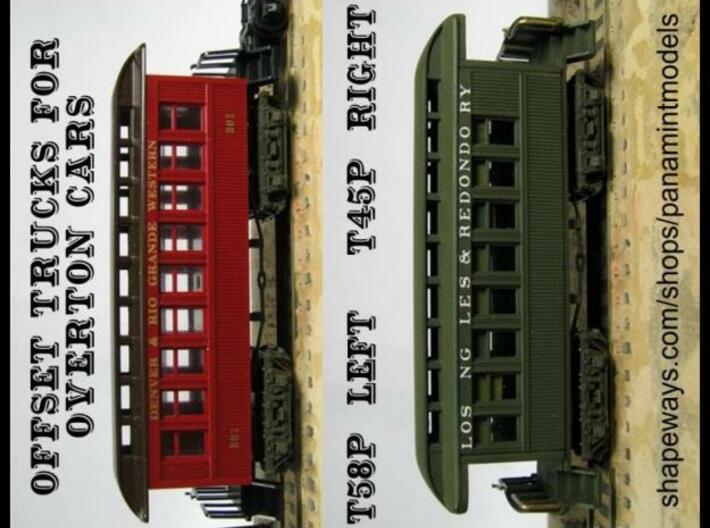 T58p x8 N offset passenger truck, Caboose, Overton 3d printed 