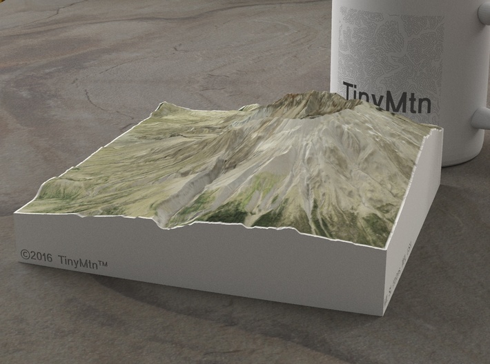Mt. St. Helens, Wash., USA, 1:50000 Explorer 3d printed 