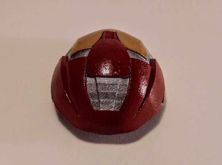 Hulkbuster Head (large/with rotation/std res) 3d printed Medium, smooth fine detail, with rotation