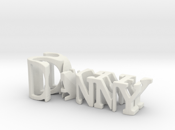 3dWordFlip: Danny/Sager 3d printed