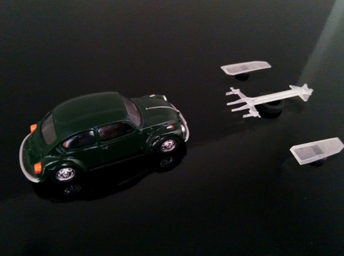 Chassis Cox / Beetle (3 inches) 3d printed 