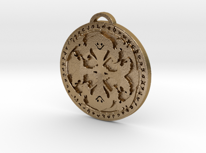 Warlock Class Medallion 3d printed