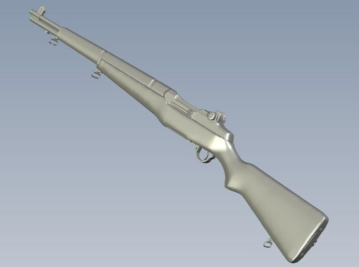 1/30 scale Springfield M-1 Garand rifles x 3 3d printed 