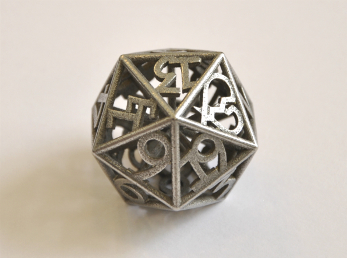 D20 Balanced - Numbers Only Heart Crit 3d printed 