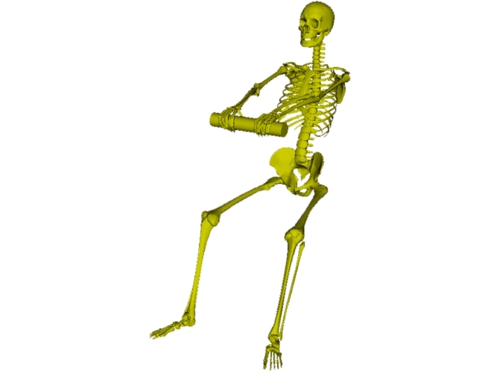 1/35 scale Viking oarsman skeleton figure x 1 3d printed