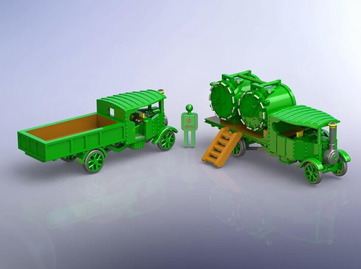 Foden Steam Trucks 1916 1/144 3d printed 