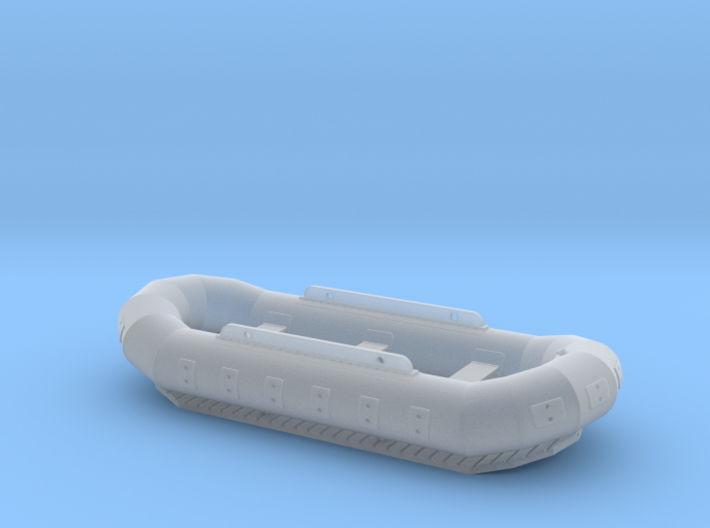 1:35 Dingy with long row locks 3d printed