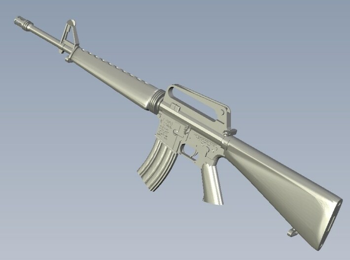 1/20 scale Colt M-16A1 rifles x 5 3d printed 