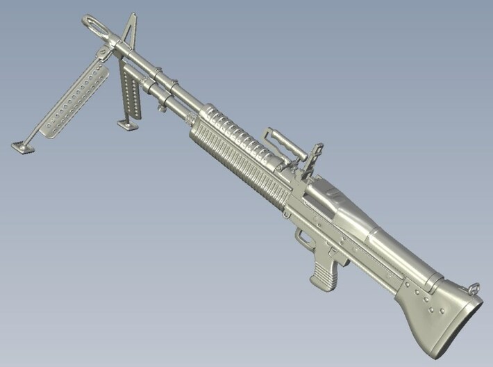 1/20 scale Saco Defense M-60 machineguns x 3 3d printed 