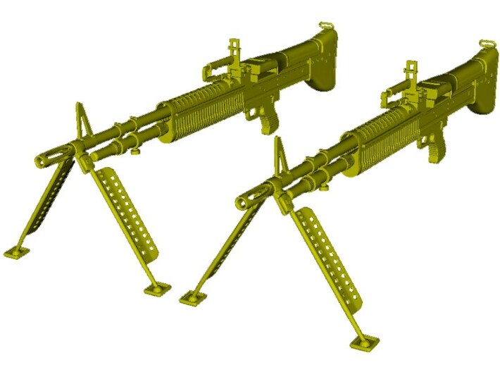 1/20 scale Saco Defense M-60 machineguns x 2 3d printed