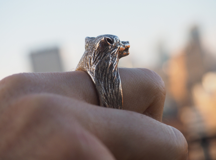 Wolf Ring 3d printed 