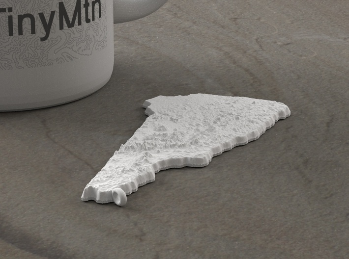 New Hampshire Christmas Ornament 3d printed 