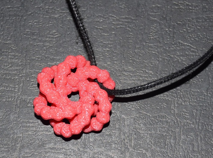 trefoil knot flower 3d printed 