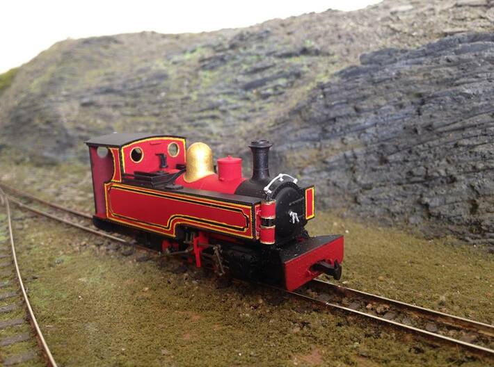 NWNGR RUSSELL (009) 3d printed Model with additional handrail and smokebox dart fitted.