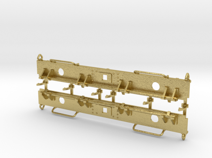 NS kolenwagen GTM bufferbalken met kopklepsluiting 3d printed