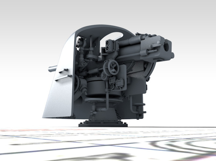 1/144 German 8.8cm L/45 MPL C/13 Guns x2 3d printed 3D render showing product detail
