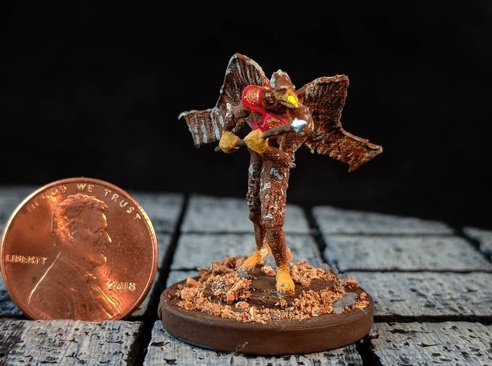 Hawk Bandit 3d printed This is an example of the model painted with a modified base.