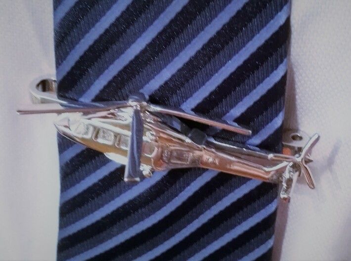 Helicopter tie clip 3d printed 