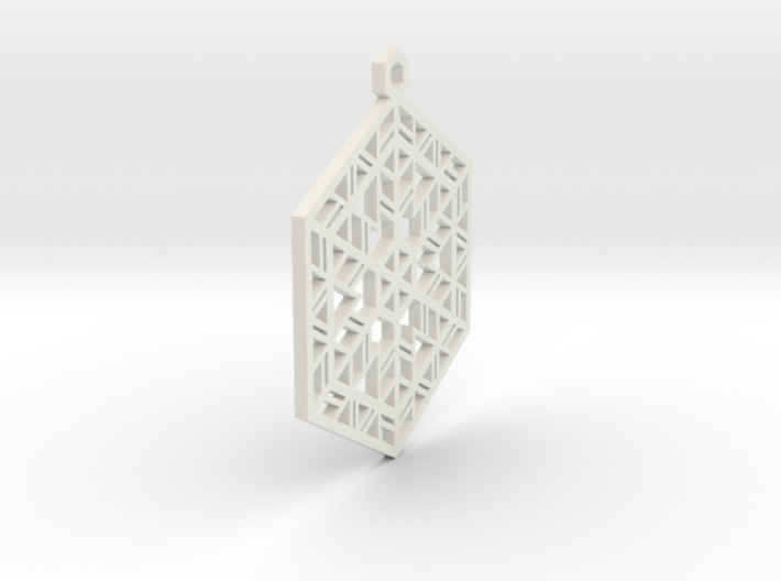 Snowflake Christmas Ornament 3d printed 