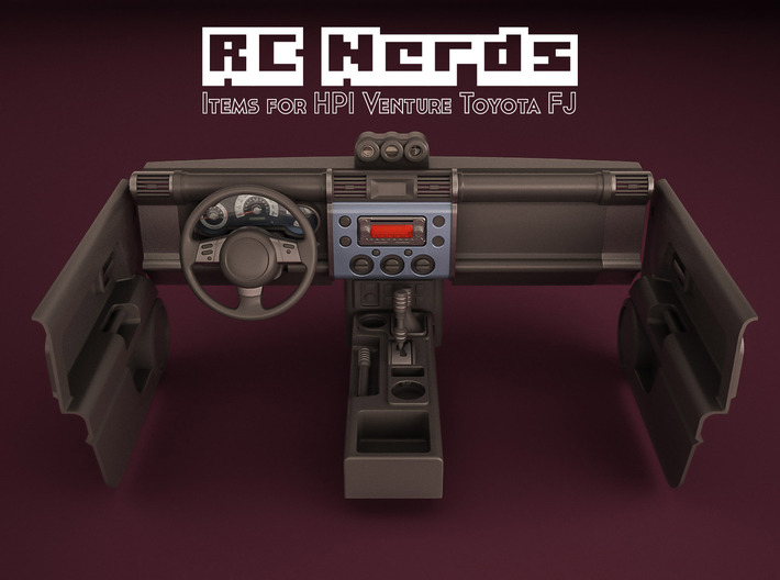RCN190  dashboard compass for HPI Toyota FJ 3d printed 