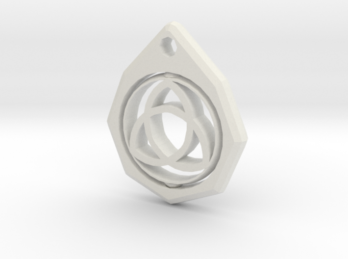 Triquetra Keychain 3d printed