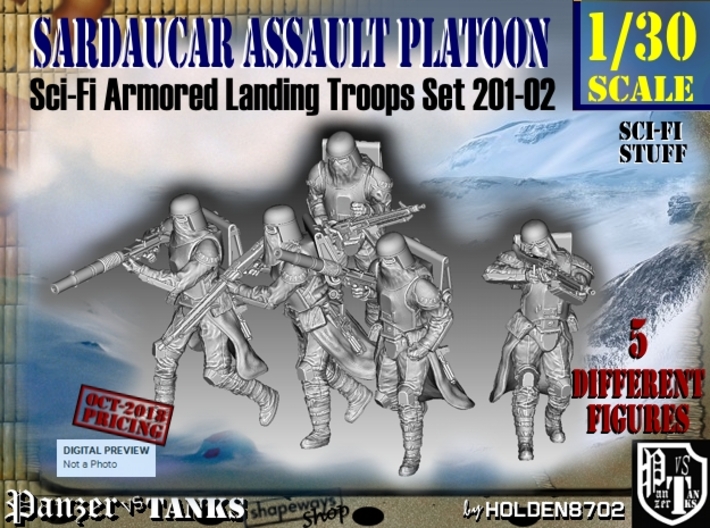 1/30 Sci-Fi Sardaucar Platoon Set 201-02 3d printed