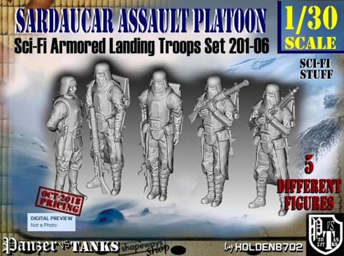 1/30 Sci-Fi Sardaucar Platoon Set 201-06 3d printed