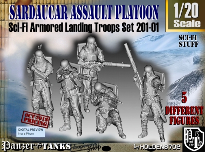1/20 Sci-Fi Sardaucar Platoon Set 201-01 3d printed