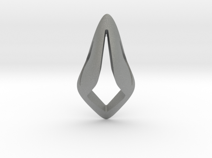 Floating Free Z, Pendant. Smooth Shaped for Perfec 3d printed