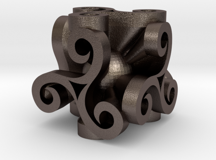 Triskell Cube With Rope Ring 3d printed 