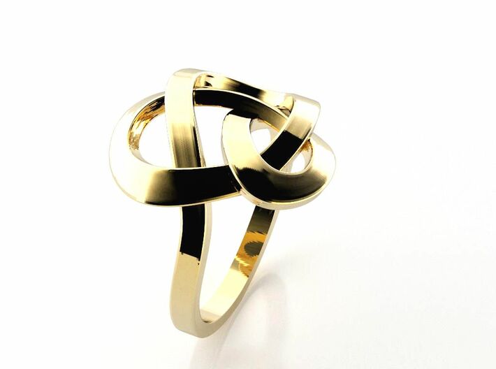 Infinity Love Ring 3d printed Kelten Ring