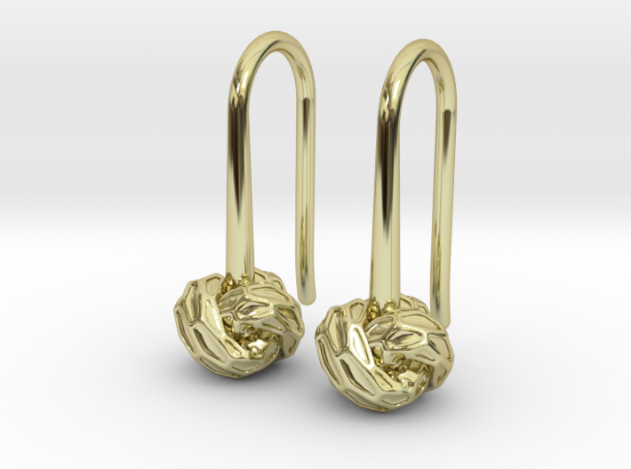 D-STRUCTURA S Earrings. 3d printed