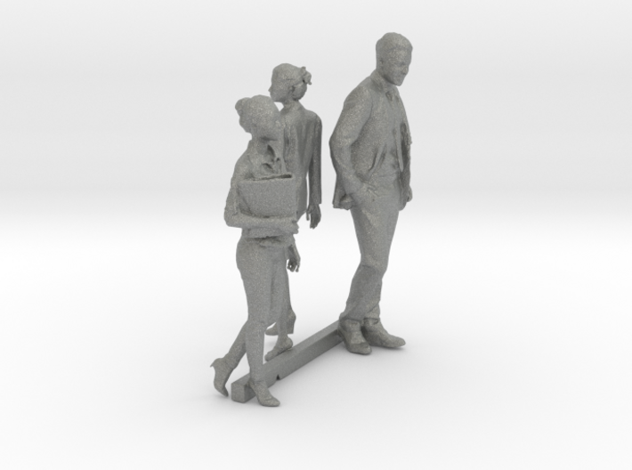 S Scale Standing People 9 3d printed This is a render not a picture