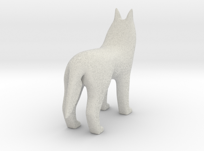 Standing Wolf 3d printed