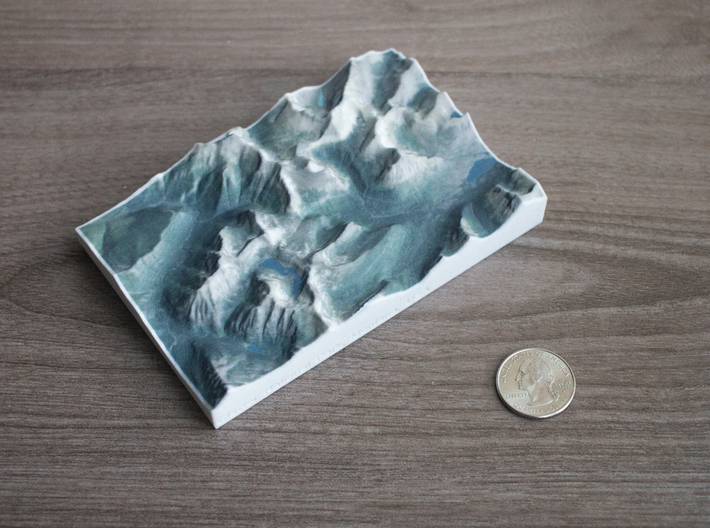 Glacier NP, Montana, USA, 1:150000 Explorer 3d printed 