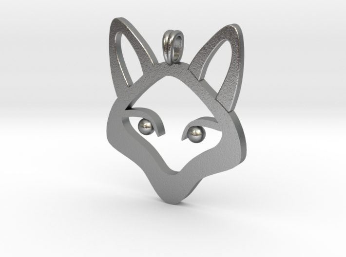 Small Fox 14K Gold Jewelry Necklace 3d printed