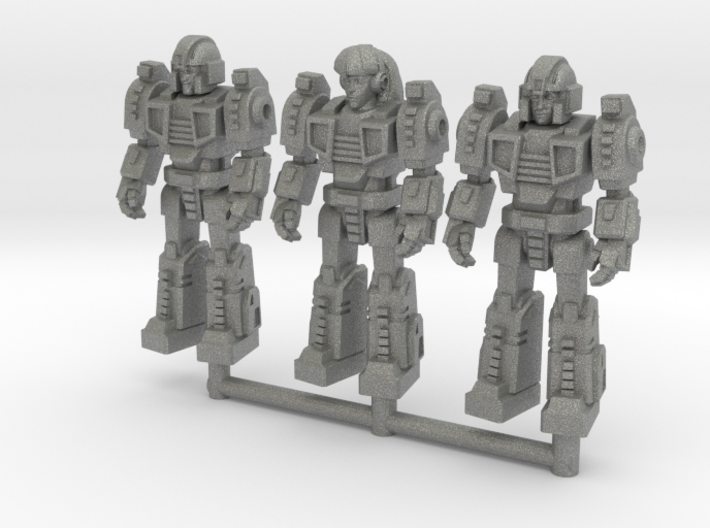Diaclone Squad, at attention 35mm Minis 3d printed
