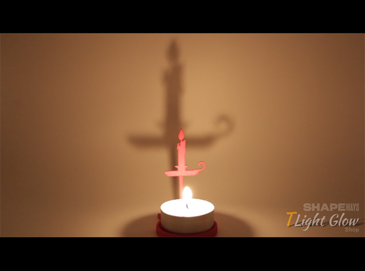 Christmas Candle Thin 3d printed