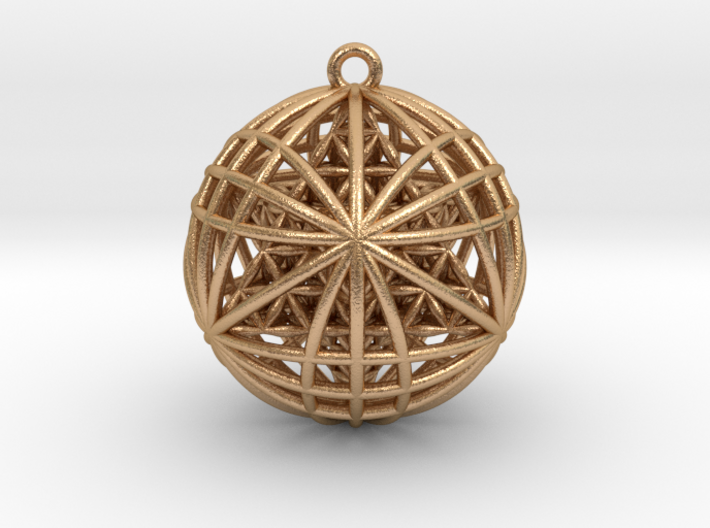 Tantric Star of Awesomeness Pendant 1&quot; 3d printed