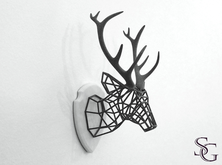small deer head (no base plate) 3d printed