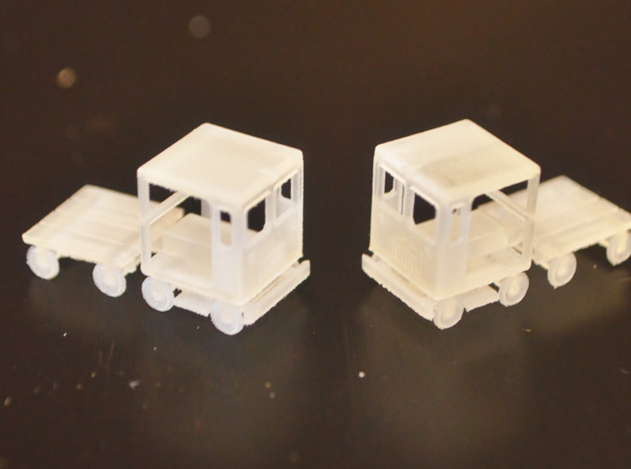 N-Scale Small Speeder Mk. II Set 3d printed Production Samples