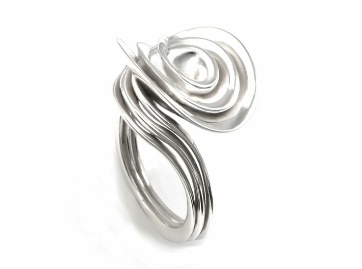 Masalla Curved Ring 3d printed tres anillo