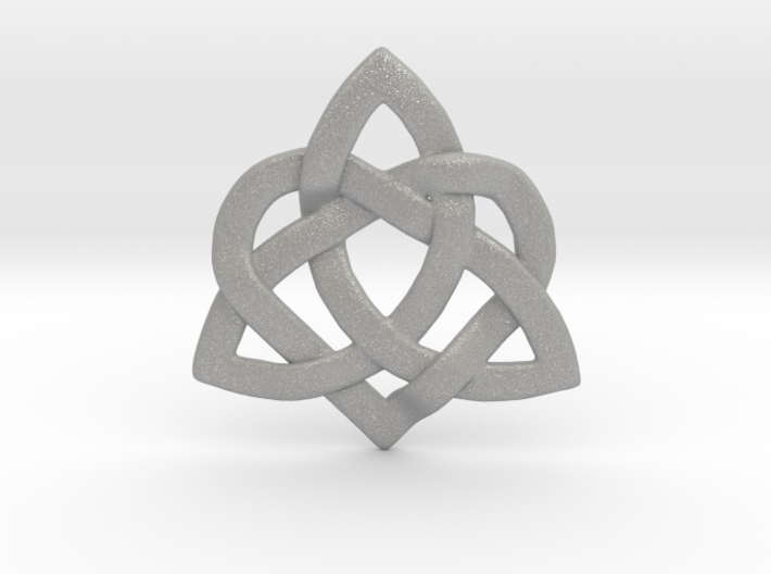 Hearty Knotty Pendant 3d printed