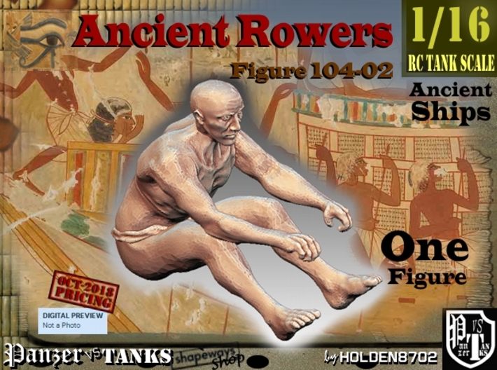 1/16 Ancient Rower fig104-02 3d printed