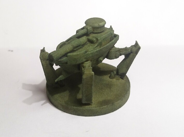 Anatolian mech 3d printed White natural painted green
