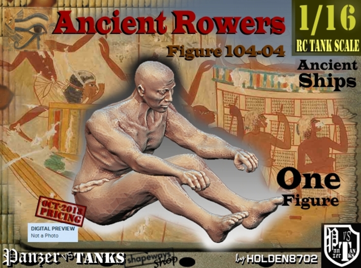1/16 Ancient Rower fig104-04 3d printed